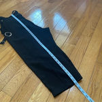 ASOS Double Belted Black High Waisted Trousers cropped wide leg pants Sz US 12 Photo 12