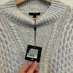 joe's jeans NWT  merino wool cotton blend grey cable knit sweater Photo 3