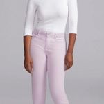 NYDJ Slim Straight Ankle Jeans In Short Inseam In Curves 360 Denim Side Slit Photo 0