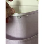 Bryn Walker  Shirt Womens Large Purple Lavender Linen Sleeveless Tank A-Line Photo 4