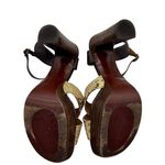 Chie Mihara Cafra High Heel Platform Sandal in Snake Print Size 38.5/ 8.5 Brown Photo 7