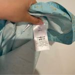 Ganni NWT Shirred Floral Cotton Poplin Mini Blue Cottagecore Farmhouse Sun Dress Photo 8