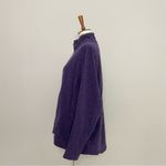 Duluth Trading Fleece Jacket Full Zip Pockets Mock Stand Up Collar Purple Photo 5
