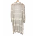 Free People High Tide Long Cardigan Duster in Oatmeal XS Photo 56