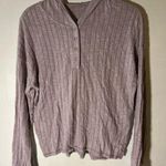 American Eagle  Outfitters Mauve Long Sleeve Hooded Shirt Size M Photo 0