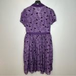 Unique Vintage x Corpse Bride Short Sleeve Collared Purple Dress Size 1X/16 NWT Photo 3