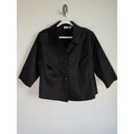 Cato  Women’s Size 18/20W Black 3/4 Sleeve Lightweight Blazer Jacket‎ Big Buttons Photo 4
