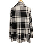 Women's BBJ Los Angeles Black & White Plaid Cardigan L Size L Photo 4