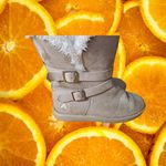 Airwalk Women's Stone Suede Faux Fur Lined Adjustable Ankle Straps Boots Size 7 Photo 11