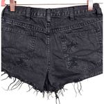 Abercrombie & Fitch Black Distressed Cut Off Jean Shorts Women’s Size 6/28 Photo 3