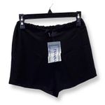 Zuliana Size Small Waist Tie Adjustable Waist Sheer Shorts. Made in USA. New Black Photo 0