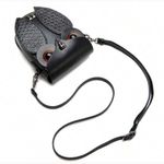 🦉🦉🦉BOGOHO 🦉🦉🦉Black Owl Crossbody Bag Black Photo 6