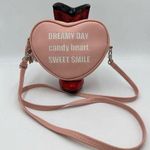 MATSUMURA HEART SHAPE CROSSBODY BAG LIGHT PINK Photo 0
