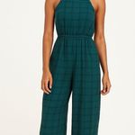 American Eagle  Plaid Green Jumpsuit Size Small Photo 0