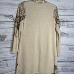 Chico's Chico’s Embellished Cardigan Size 0 US Sm Beige Gold Embroidery Photo 3