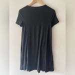 Urban Outfitters Black Basic Flowy T-Shirt Ribbed Dress XS Photo 4