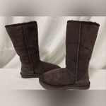 UGG  Classic Tall Chocolate Brown Boots size 5 good condition of the leather! Photo 0