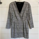 ZARA TRF Gray Double Breasted Plaid Collection - M EUC Photo 4