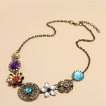 SheIn  Emory Rose Gold & Rhinestone Statement Necklace Photo 1