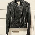 ZARA  TRF Black Moto Leather Jacket Photo 1