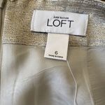Loft Ann Taylor New with Tags Pencil Skirt Metallic Size 6 Old Money Corpcore Photo 2