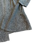 Eileen Fisher  Silk Linen Blend Open Front Cardigan Sweater Grey Long Size SP Photo 4