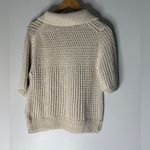 marc o polo Cream Chunky Knit Short Sleeve Collar Sweater Small Photo 1