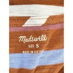 Madewell  Whisper Birchmont Stripe T-Shirt in Burnt Clay Size Small EUC!!! Photo 3