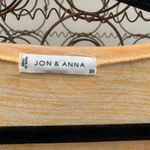 Jon & anna orange gold T-shirt black eyelash lace 3X Photo 2