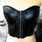 Say What? Say what brand sexy vegan leather zip front bustier! Photo 0