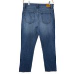 Evereve High Rise Straight Leg Jeans Medium Wash Size 30 Clean Girl Classic Photo 1