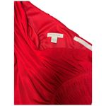 Boston Proper  One Shoulder Long Sleeve Ruched Bodycon Christmas Dress Red 0 Photo 10