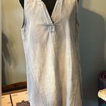 Light Blue Sleeveless Denim Dress Size L Photo 0