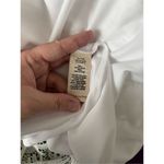 Soft Surroundings  Dress Madelyn Lace White Women Size 14 Lined Sharkbite Hem Photo 2