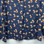 Jugeunke Beaver Novelty Print Shirt Womens Medium Lightweight Minimalist Forest Black Photo 3