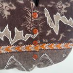 Jane Ashley Vintage  Wool Blend Vest Southwestern Women’s Size Medium Embroidered Photo 1