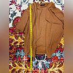 Lightweight Kimono Cardigan Loose Waffle Knit 3/4 Batwing Sleeve Brown Photo 5