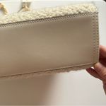 Tory Burch ELLA LOGO CREAM BOUCLE TOTE BAG LEATHER/CHAIN HANDLE NWT $698 RARE Photo 6