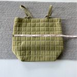 Bath & Body Works Bath & Body Work Sage Green Quilted Faux Suede Tote Bag Purse Photo 1