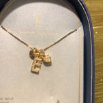 A New Day  NWT 14K Gold Dipped Charm Initial "E" Pendant Necklace Photo 2