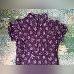 American Eagle Vintage Outfitters purple floral sheer lined maxi dress, size 0 Photo 4