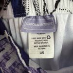 Laura Scott  Women's Skirt Size Large Lined Blue Purple Swing Floral Photo 3