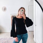 Tibi Black Bell Sleeve Top Photo 12