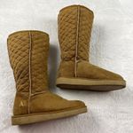 Airwalk Quilted Teagan Fur Lined Boots Womens Size 5.5 Cognac Brown Midcalf Warm Photo 3