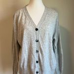 J.Crew V Neck Button Up Cardigan in Gray Size Small Lightweight Photo 2