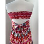 Angie Boho Beachy Strapless Smocked Babydoll Maxi Dress Size L Whimsical Resort Wear Photo 10
