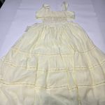 Tularosa  Eleanora Embroidered Dress in Mellow Yellow Large Photo 12