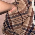 Aerie Soft Gauze High Waisted Pajama Boxers Plaid Cotton Photo 6