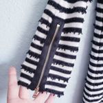 Ann Taylor ‎ White And Black Striped Sequin Knit Top Photo 5
