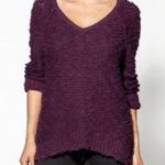 Free People Songbird Sweater Maroon Medium Photo 0